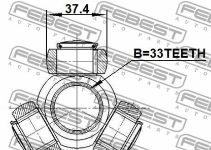 Фото 2 - ШРУС FEBEST 0416CY3