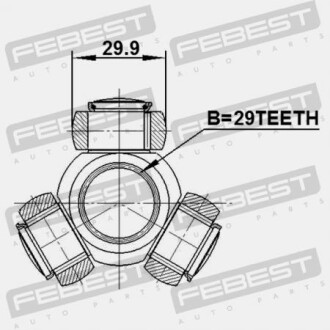 Фото 2 - ШРУС FEBEST 0416DA