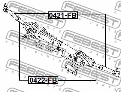 Фото 2 - Рулевой наконечник FEBEST 0421FB