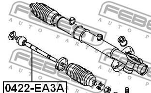 Фото 2 - Рулевая тяга FEBEST 0422EA3A
