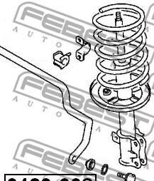 Фото 2 - Стійка стабілізатора FEBEST 0423-008 (0423008)