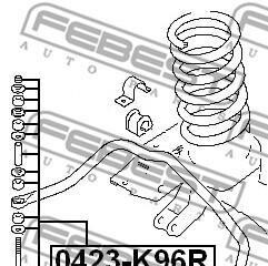 Фото 2 - Стойка стабилизатора FEBEST 0423-K96R (0423K96R)