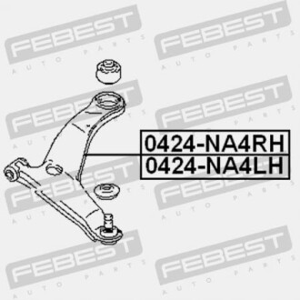 Фото 2 - Рычаг FEBEST 0424NA4RH