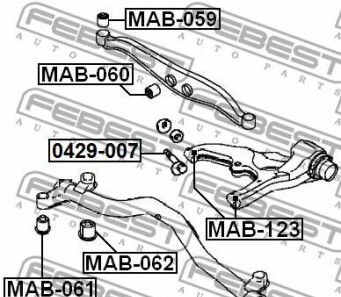 Фото 2 - Рулевая тяга FEBEST 0429007
