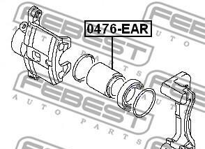 Фото 2 - Ремкомплект суппорта FEBEST 0476-EAR