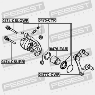 Фото 2 - Ремкомплект суппорта FEBEST 0477CCWR