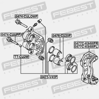 Фото 2 - Ремкомплект супорта FEBEST 0477CK94WFL