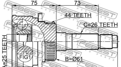 Фото 2 - ШРКШ FEBEST 0510B25A44