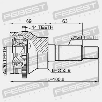 Фото 2 - ШРКШ FEBEST 0510CX7A44R