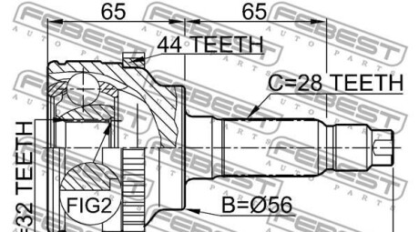 Фото 2 - ШРКШ FEBEST 0510-GEUSA44