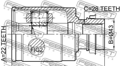 Фото 2 - ШРКШ FEBEST 0511BL16MTRH