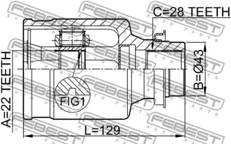 Фото 2 - ШРКШ FEBEST 0511-M316MTRH