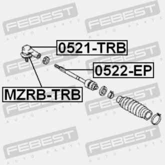 Фото 2 - Рулевая тяга FEBEST 0522-EP (0522EP)