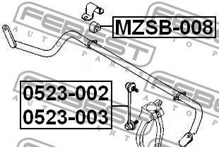 Фото 2 - Стійка стабілізатора FEBEST 0523003