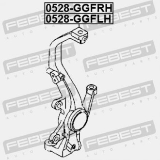 Фото 2 - Поворотний кулак FEBEST 0528GGFLH