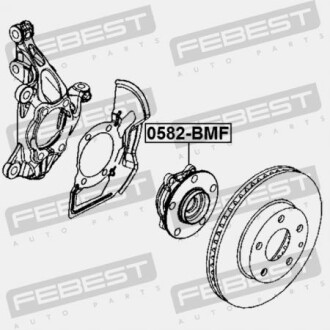Фото 2 - Ступиця FEBEST 0582BMF