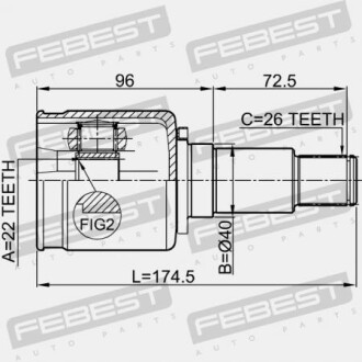 Фото 2 - ШРУС FEBEST 0711-GVJBRH