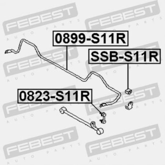 Фото 2 - Стійка стабілізатора FEBEST 0899S11R