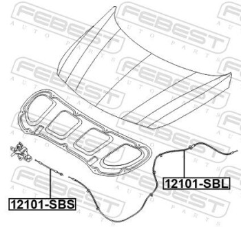 Фото 2 - Автозапчастина FEBEST 12101SBS
