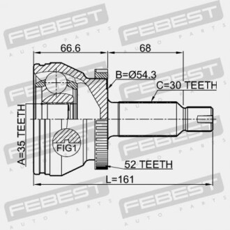 Фото 2 - ШРУС FEBEST 1210DMA52