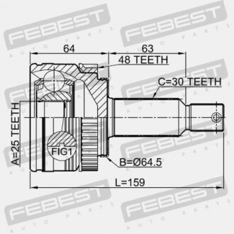 Фото 2 - ШРКШ FEBEST 1210IX35MTA48