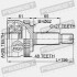 ШРКШ (ШРУС) зовнішній 25x62x27 HYUNDAI TUCSON 04- - (495012E700, 495002E750, 495001F600) FEBEST 1210-TUCA48 (фото 2)