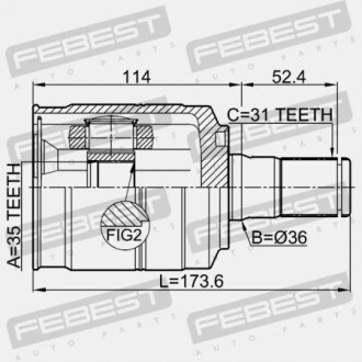Фото 2 - ШРКШ FEBEST 1211DMLH