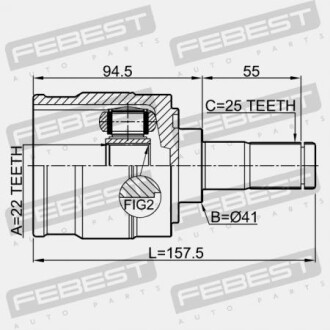 Фото 2 - ШРКШ FEBEST 1211I30LH