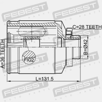 Фото 2 - ШРКШ FEBEST 1211IX55RH