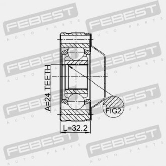 Фото 2 - Елемент трансмісії FEBEST 1211TERSHA