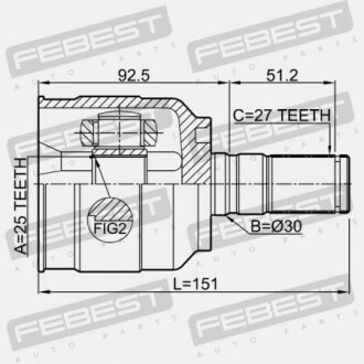 Фото 2 - ШРКШ FEBEST 1211YFLH