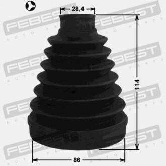 Фото 2 - Пильовик ШРКШ FEBEST 1215DMT