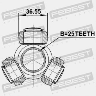 Фото 2 - ШРУС FEBEST 1216-EFMT
