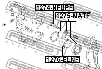 Фото 2 - Ремкомплект суппорта FEBEST 1275-MATF (1275MATF)