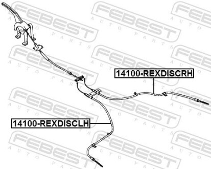 Фото 2 - Автозапчасть FEBEST 14100REXDISCLH