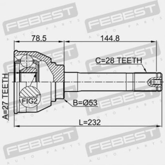 Фото 2 - ШРКШ FEBEST 1410-KOR (1410KOR)