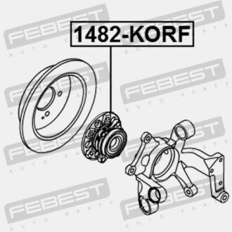 Фото 2 - Ступица FEBEST 1482-KORF (1482KORF)