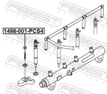 Фото 2 - Автозапчасть FEBEST 1498001PCS4