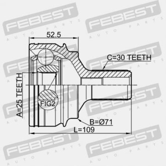 Фото 2 - ШРУС FEBEST 1610221