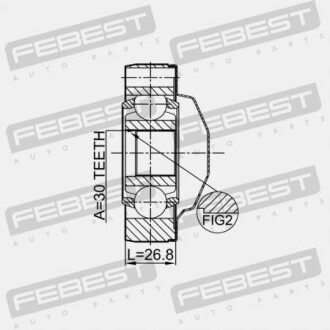 Фото 2 - Елемент трансмісії FEBEST 1611164SHA