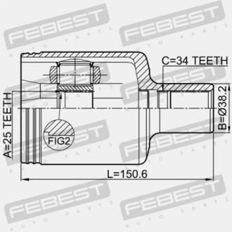 Фото 2 - ШРКШ FEBEST 1611204LH