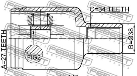 Фото 2 - ШРКШ FEBEST 1611221FLH