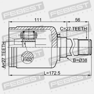 Фото 2 - ШРКШ FEBEST 1611221FRH