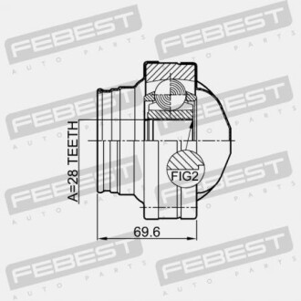 Фото 2 - ШРУС FEBEST 1611639