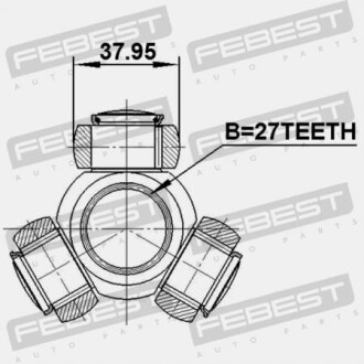 Фото 2 - ШРУС FEBEST 1616221