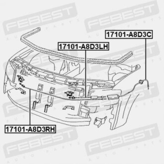 Фото 2 - Автозапчасть FEBEST 17101A8D3C
