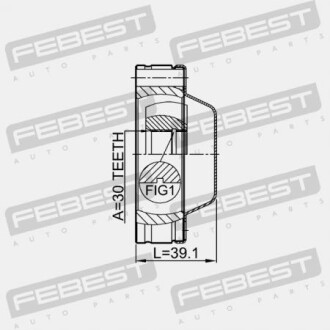 Фото 2 - Елемент трансмісії FEBEST 1811MOKFSHA