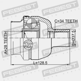 Фото 2 - ШРКШ FEBEST 1811Z19DRH