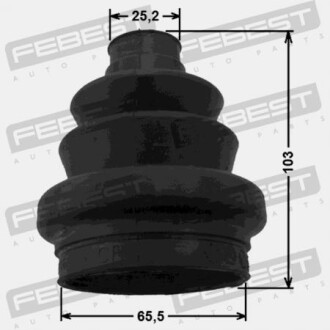 Фото 2 - Пыльник ШРУС FEBEST 1815ASH