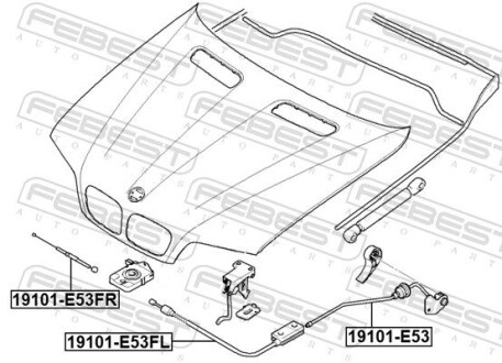 Фото 2 - Автозапчасть FEBEST 19101E53FL